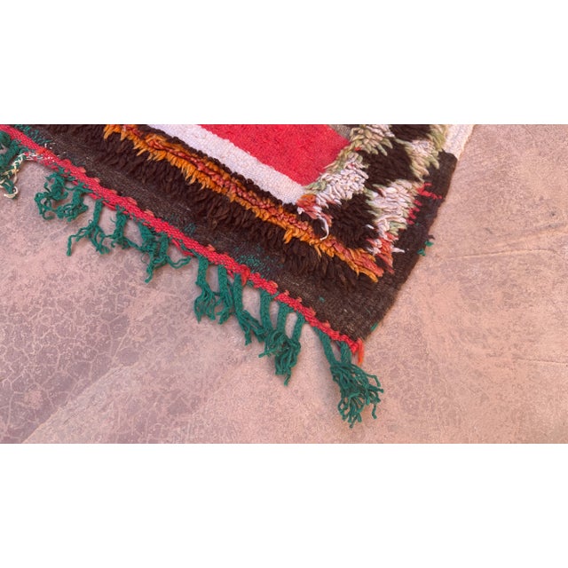 1980’s Moroccan Tribal Flatweave Wool Kilim Rug - 8.4 X 4 Ft For Sale In Cleveland - Image 6 of 9