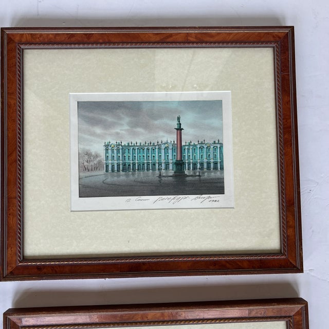 Set of Four Original Watercolors. French. For Sale - Image 4 of 6