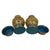 Yellow Mid 20th Century Pair of Chinese Cloisonné Lidded Ginger Jars For Sale - Image 8 of 9