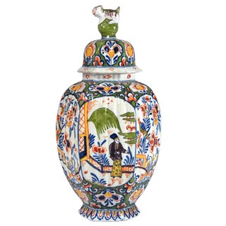 Antique Dutch Delft Vase from Adrien Kocks For Sale