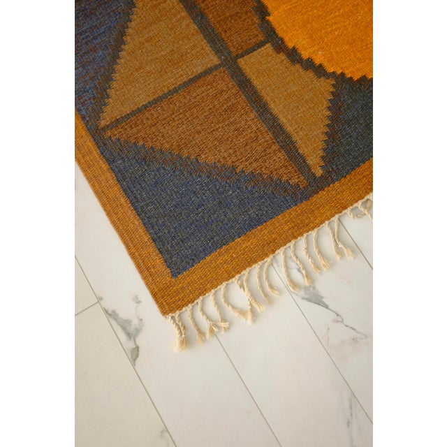 Vintage Swedish Rug by Brita Swefors, Sweden For Sale In New York - Image 6 of 8