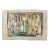 Mid Century Modern Painting on Canvas Featuring Bottles For Sale
