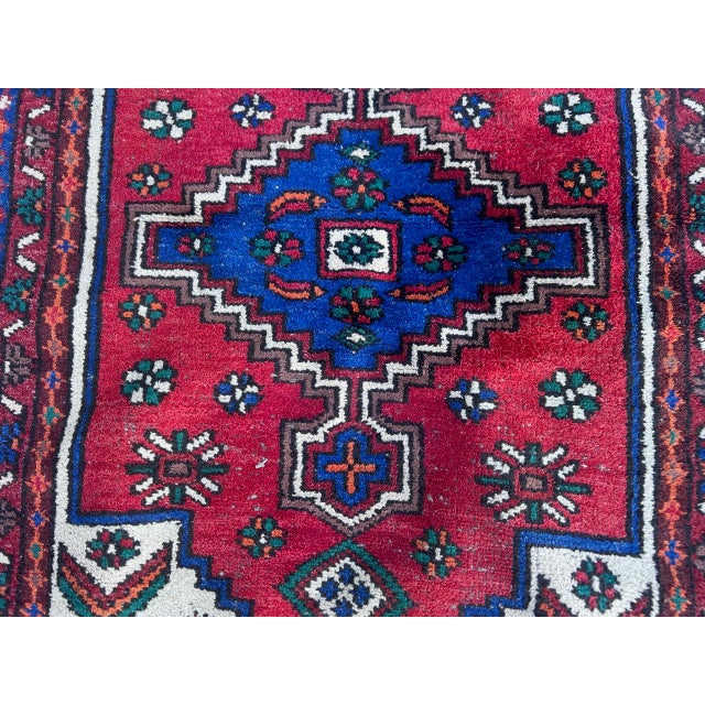 Vintage Handwoven Wool Rug, 1970s For Sale - Image 6 of 11