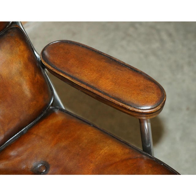 1960s Herman Miller Eames Time Life Lobby Chair in Brown Leather For Sale - Image 15 of 17