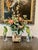Art Nouveau French Antique Limoges Porcelain Vase With Faux Silk Everlasting Arrangement For Sale - Image 3 of 6