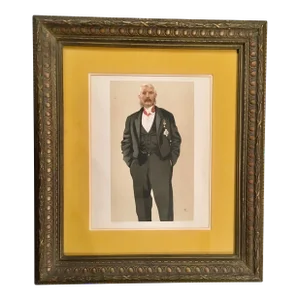 Late 19th Century “Men of the Day No.127” Original Vanity Fair Publication Print, Framed