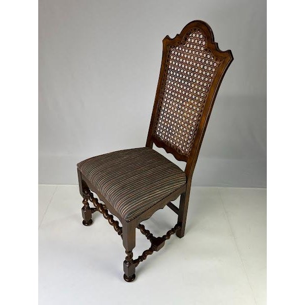 Baker Furniture Jacobean Style Barley Twist Dining Chairs - Set of 6 For Sale - Image 9 of 16