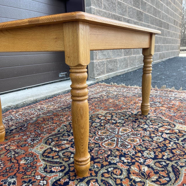 Vintage American Made Traditional Solid Oak Child's Table For Sale In Philadelphia - Image 6 of 9