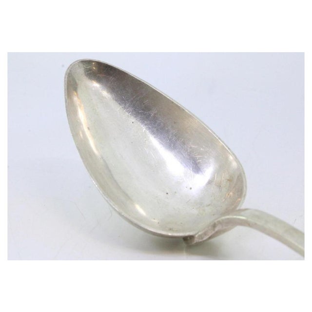 Silver Rice and Serving Spoon with Reliefs For Sale - Image 4 of 8