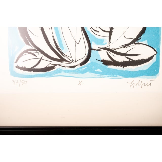 A striking pair of signed limited edition European screenprints by acclaimed Croatian artist Ljerka Njerš. Each print is...