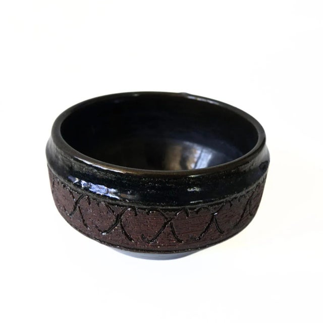 Vintage Handmade Ceramic Bowl by B. Jersén for Gabriel, Sweden For Sale - Image 5 of 7