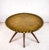 Mid 20th Century Midcentury Modern Brass Tray Table With Base For Sale - Image 5 of 17