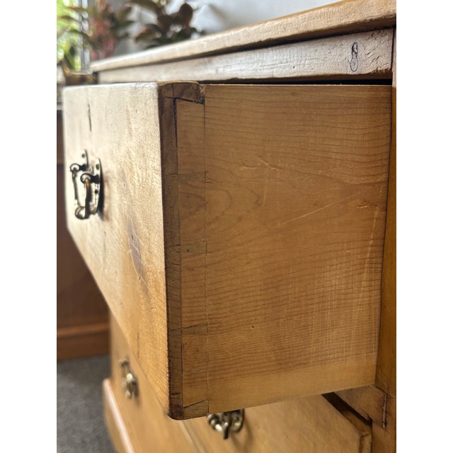 Antique English Pine Chest of Drawers For Sale - Image 4 of 9
