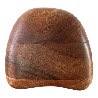 1970s Original Studio Crafted Wooden Stash Box by Dean Santner For Sale