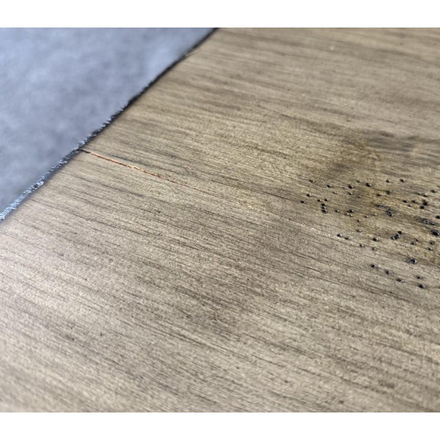 Gray Modern Gray Wood and Iron Coffee Table For Sale - Image 8 of 12