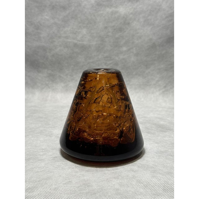 A rare vase designed in 1968 by renowned Czech glass designer František Vízner for Skrdlovice. The piece is made of hand-...