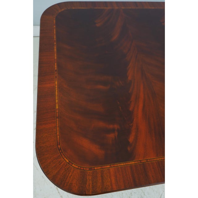 Henkel Harris Model 2276 Flame Mahogany Dining Room Table For Sale In Philadelphia - Image 6 of 18
