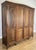Vintage French Louis XVI Style Carved Oak 4-Door Wardrobe For Sale - Image 5 of 18