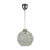 Mid-Century Modern Glass & Chrome Pendant Light For Sale