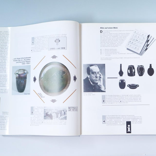 Markenlexikon: Porzellan Und Keramik Report 1885–1935 1988 German Porcelain & Ceramic Marks Reference by Dieter Zühlsdorff For Sale - Image 9 of 14