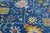 Vibrant Cobalt Blue Hand-Knotted Modern Oushak Style Area Rug With Jewel Tones For Sale - Image 9 of 12