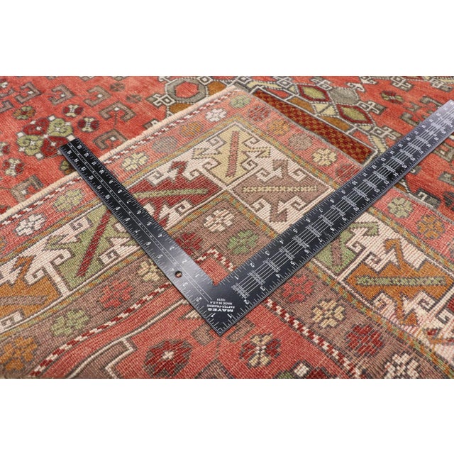 Mid 20th Century Mid 20th Century Vintage Turkish Oushak Gallery Rug 05'09 X 09'10 For Sale - Image 5 of 10