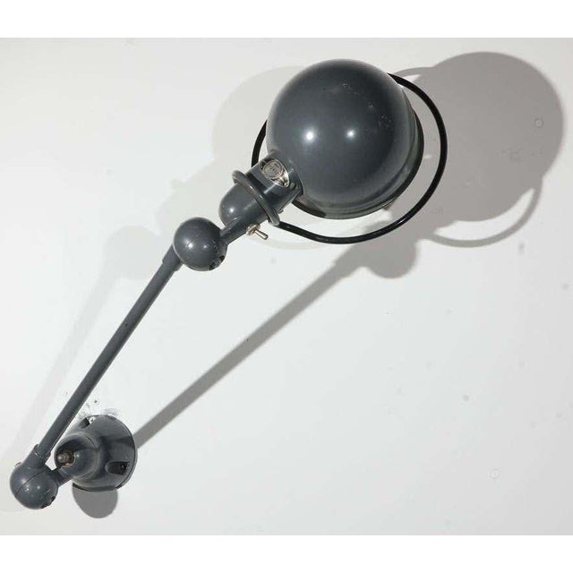 1950s Vintage French Industrial Metal Lamp by Jean-Louis Domecq for Jielde Factory For Sale - Image 5 of 12