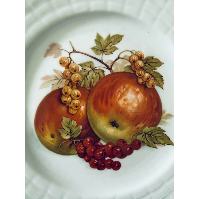 1970s Vintage Hutschenreuther German Fruit Plates – Set of 6 For Sale - Image 5 of 12