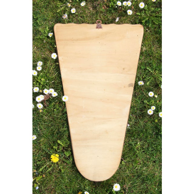 Vintage Italian Brass Mirror, 1950s For Sale - Image 10 of 13