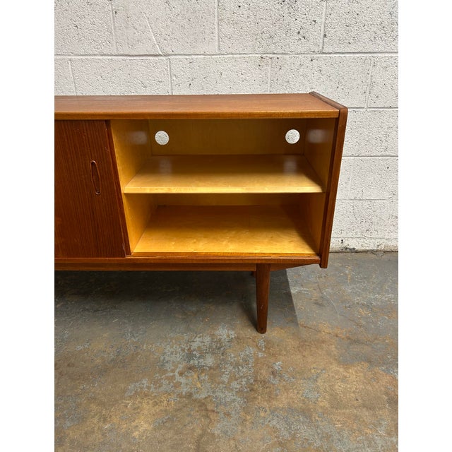 Nils Jonsson for Troeds Sweden - Teak Mid Century Modern Low Sideboard “Trio” 1960s For Sale - Image 9 of 12