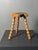 Mid-Century Brutalist French Artisanal Handmade Wood Turned Tripod Stool, 1960s For Sale - Image 6 of 17