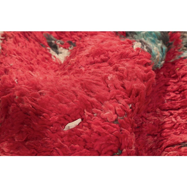 Vintage Boujad Boucherouite Moroccan Rug, 03'02 X 08'04 For Sale In Dallas - Image 6 of 10