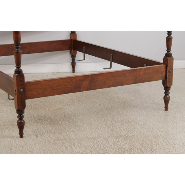 Bench Made Custom Cherry Queen Size Country Poster Bed For Sale In Philadelphia - Image 6 of 17