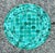 Add a pop of color and handcrafted charm to your home or patio with this beautiful emerald aqua mosaic accent table....