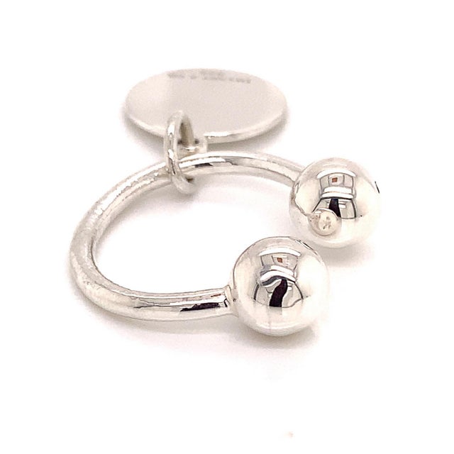 1990s Tiffany & Co Estate Sterling Silver Keychain 9.2 Grams For Sale - Image 10 of 11