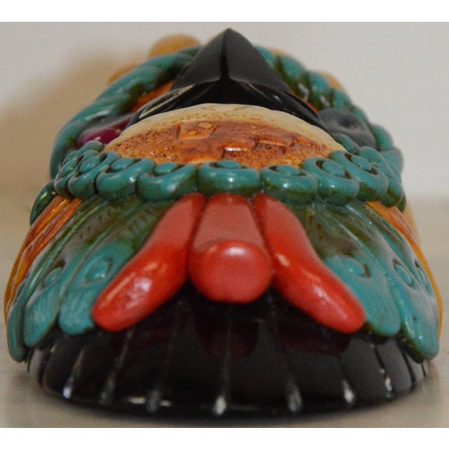 2000 - 2009 Carved Onyx Statuette With Embellishments For Sale - Image 5 of 10