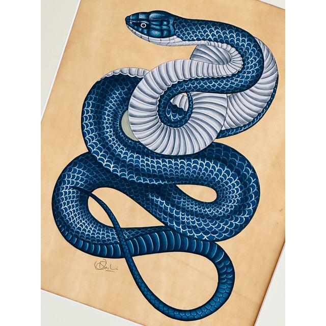 Hand-painted by one of our most senior artists, this exquisitely detailed snake painting is a true work of fine art. Every...