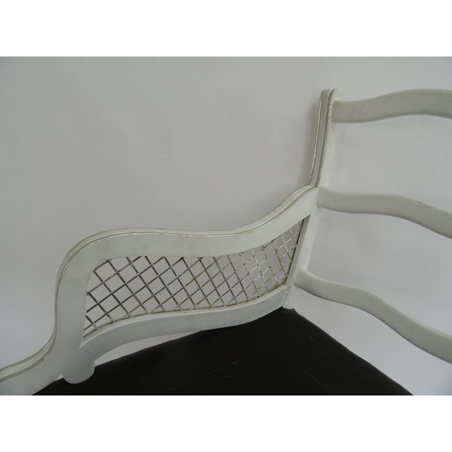 Vintage Harlequin Armchairs Attributed to Maison Jansen Set of 4 For Sale - Image 9 of 12