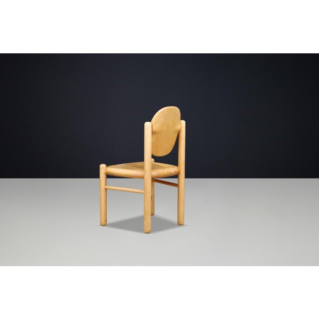 Danish Modern Sculptural Beechwood Dining Chairs attributed to Vamdrup Stolefabrik, 1970, Set of 6 For Sale - Image 10 of 13