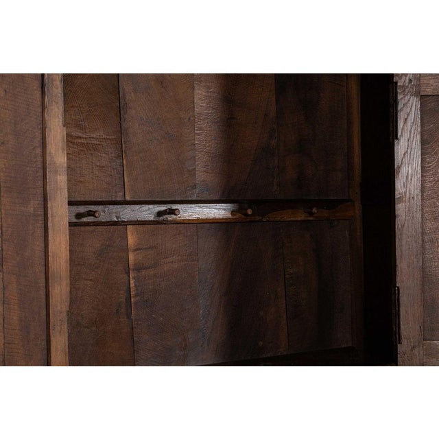 Large 18th Century English Oak Livery Cupboard, 1770s For Sale - Image 17 of 18