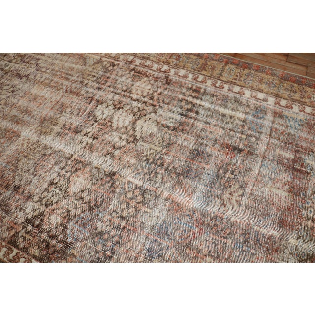 Persian Zabihi Collection Worn Persian Corridor Size Rug For Sale - Image 3 of 11