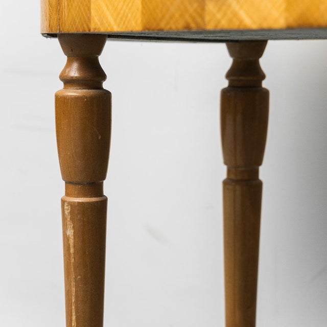 Bedside Tables in Wood, Marble and Brass, 1950s, Set of 2 For Sale - Image 4 of 13