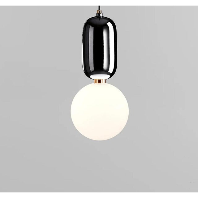 Aballs T Me Black Suspension Lamp by Jaime Hayon for Parachilna For Sale - Image 3 of 12