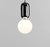 Aballs T Me Black Suspension Lamp by Jaime Hayon for Parachilna For Sale - Image 3 of 12