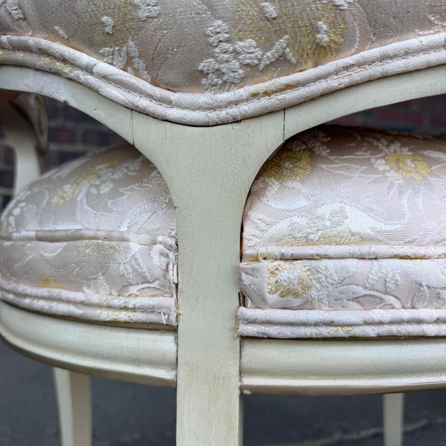 Pair of Louis XV Style French Accent Chairs For Sale - Image 9 of 12