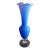 Cobalt Blue Ombre Hand Blown Cased Glass Bud Vase For Sale