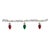 Add a nostalgic pop of holiday cheer with this Vintage Light Bulb Tinsel Garland Set. Featuring shimmering silver tinsel...