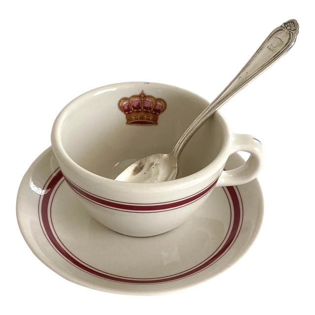 Hotel Del Coronado Teacup Set W/Spoon For Sale