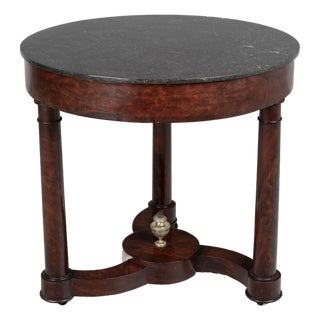 19th Century French Mahogany Gueridon or Game Table For Sale