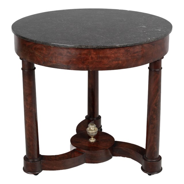 19th Century French Mahogany Gueridon or Game Table For Sale
